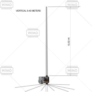 UB-V40 8 benzi, antena verticala- adus pe comanda