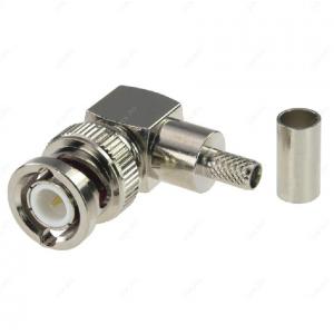 Mufă BNC Sertizare ștecher unghiular (cablu de 5 mm)