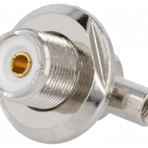 Conector UHF-206  (SO-239) H3413A 4,7MM – Soclu RF Unghi 90° pentru RG58